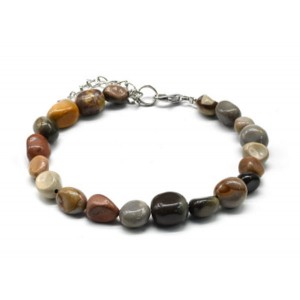 Браслет из яшмы галтовка 7*10мм, 19см