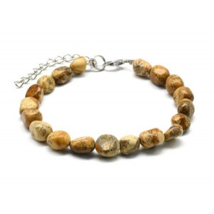 Браслет из яшмы песочной галтовка 7*10мм, 19см Браслет из яшмы песочной галтовка 7*10мм, 19см