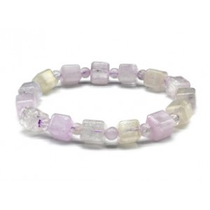 Браслет из Кунцита кубик 8мм, 25г