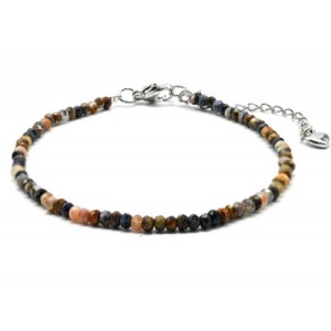 Браслет из петерсита рондель гр.3*2мм, 18см