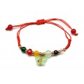 Браслет красная нить Бабочка 14*10мм (иск.)