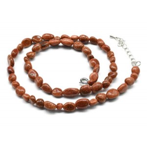 Бусы из авантюрина галтовка, 47см (иск.)