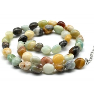 Бусы из амазонита галтовка, 46см Бусы из амазонита галтовка, 46см