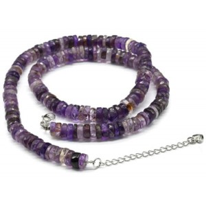 Бусы из Аметиста диск 8*3мм, 47см, 45,20г