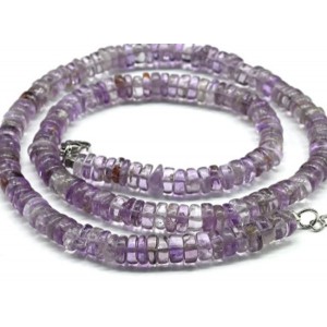 Бусы из Аметиста диск 6*2мм, 43см, 26г