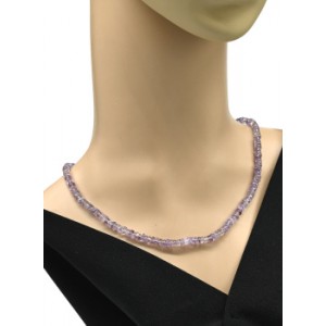 Бусы из Аметиста диск 5*2мм, 43см, 18г