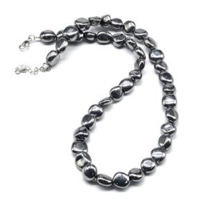 Бусы из терагерца галтовка 11*9мм, 46см. (иск.)