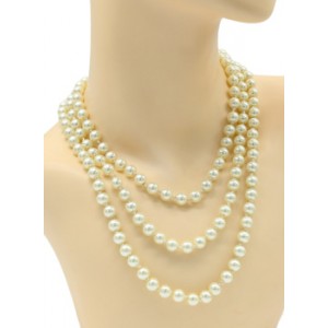 Бусы из майорки шарик 8мм цвет белый, 150см (иск.) Бусы из майорки шарик 8мм цвет белый, 150см (иск.)