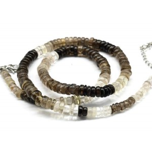 Бусы из Раухтопаза диск 6*2мм, 46см, 28,33г