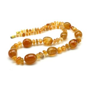 Бусы из Сердолика галтовка, 61см, 97г