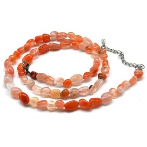 Бусы из сердолика галтовка, 46см