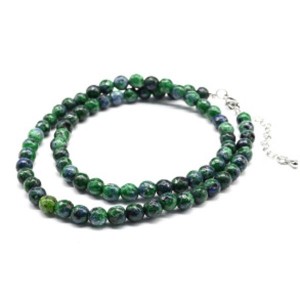 Бусы из кальцита шарик гр.6мм цвет хризоколла, 46см Бусы из кальцита шарик гр.6мм цвет хризоколла, 46см