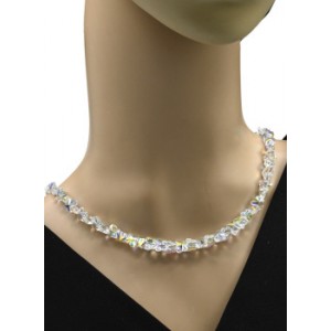 Бусы из циркона форма 6*8мм цвет хрусталь хамелеон, 48см (иск.) Бусы из циркона форма 6*8мм цвет хрусталь хамелеон, 48см (иск.)