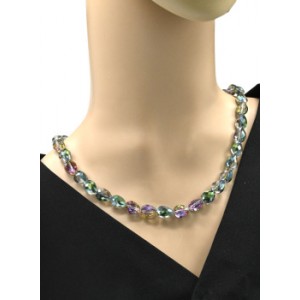 Бусы из циркона капля 9*12мм цвет зелено-розовый хамелеон, 46см (иск.) Бусы из циркона капля 9*12мм цвет зелено-розовый хамелеон, 46см (иск.)