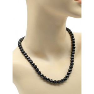 Бусы из шунгита натурального шарик 8мм, 47см