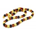 Бусы янтарые кубик 7мм цвет молочный, коньячный, вишня, 52см (иск.) Бусы янтарые кубик 7мм цвет молочный, коньячный, вишня, 52см (иск.)