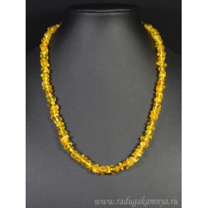 Бусы из янтаря крошка лимонный, 44см Бусы из янтаря крошка лимонный, 44см