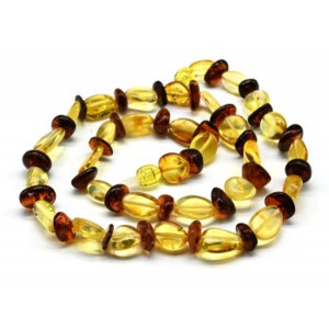 Бусы из янтаря галтовка, крошка цвет лимонный, коньячный, 46см Бусы из янтаря галтовка, крошка цвет лимонный, коньячный, 46см