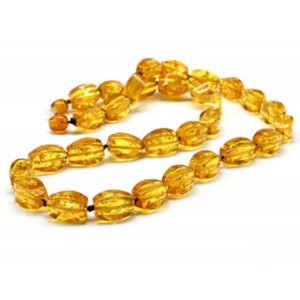 Бусы янтарные рис с гранями 8*14мм цвет лимонный, 48см (иск.) Бусы янтарные рис с гранями 8*14мм цвет лимонный, 48см (иск.)