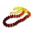Бусы янтарные шестигранник 12*8мм цвет радуга лимонно-вишневый, 51см (иск.) Бусы янтарные шестигранник 12*8мм цвет радуга лимонно-вишневый, 51см (иск.)