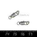 Карабин-лобстер 14 мм цвет никель 1 штука