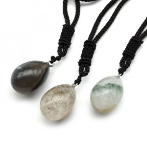 Кулон из агата бразильского капля 20*30мм