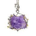 Кулон аметист 34*37мм. Кулон аметист 34*37мм.