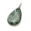 Кулон лавсонит "Капля" 30*47мм.