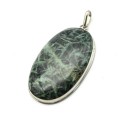 Кулон лавсонит "Овал" 29*49мм.
