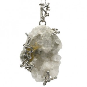 Кулон горный хрусталь 35*50мм