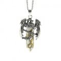 Кулон Дракон 25*41мм с кахолонгом искусственным