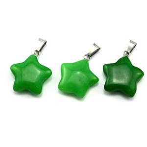 Кулон звездочка 20*20мм из кварца тонированного