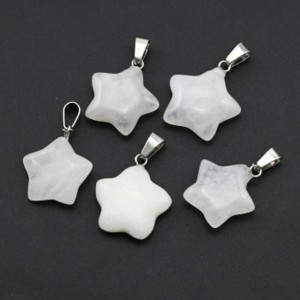 Кулон звездочка 20*20мм из кварца