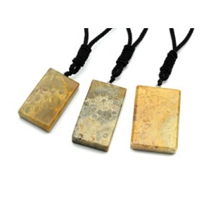 Кулон из коралла прямоугольник 30*50мм