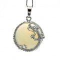 Кулон Дракон 24*24мм с лунным камнем (иск.) Кулон Дракон 24*24мм с лунным камнем (иск.)