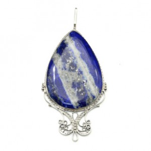 Кулон с лазуритом 38*67мм.