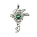 Кулон с малахитом Ключ 35*46мм Кулон с малахитом Ключ 35*46мм