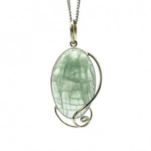 Кулон флюорит 30*46мм.