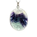 Кулон флюорит 35*43мм