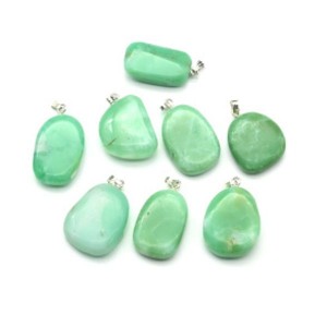 Кулон из хризопраза галтовка 15*25мм (K-17)