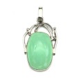 Кулон хризопраз 23*37мм.