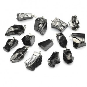 Кулон из шунгита элитного 12*20мм (К-16) Кулон из шунгита элитного 12*20мм (К-16)