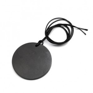 Кулон из шунгита "Круг" 50мм, полированный