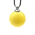 Кулон шарик из янтаря 14мм цвет молочный (иск.) Кулон шарик из янтаря 14мм цвет молочный (иск.)