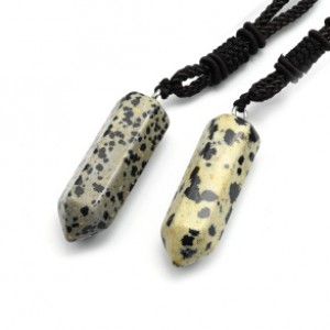 Кулон из яшмы перепелиной кристалл 14*44мм