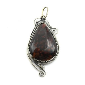 Кулон яшма 25*50мм.