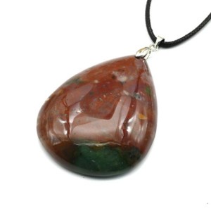 Кулон из яшмы "Капля" 43*56мм, вес 38,7г