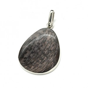 Кулон гиперстен 26*31мм