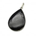 Кулон гиперстен "Капля" 32*47мм