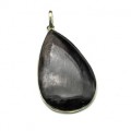 Кулон гиперстен "Капля" 31*52мм.